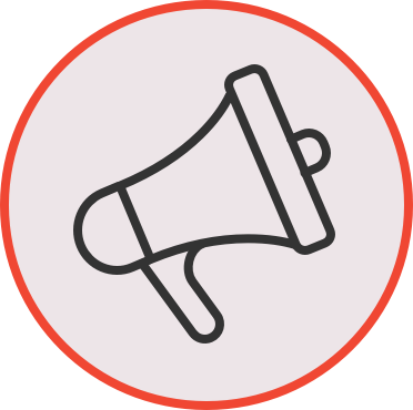 Illustration of a bullhorn